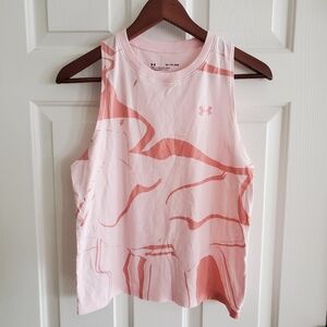 Under Armour Pink Graphic Loose Tank Top size XS Womens